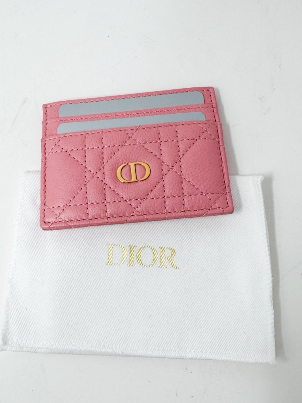 Brand New**Dior Caro Freesia Card Holder